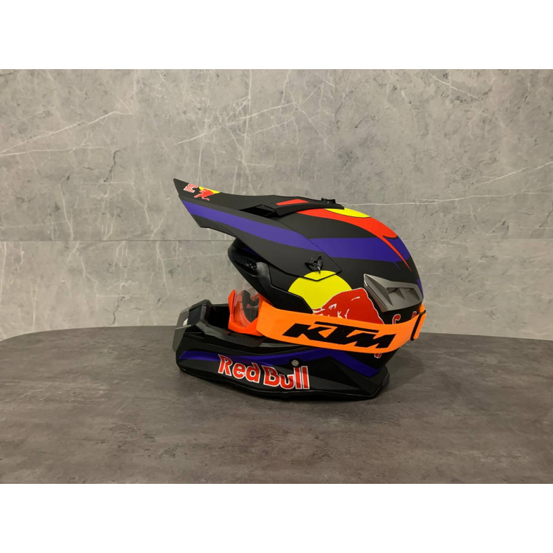 Кроссовый мотошлем FMVSS-218 RED BULL размер M