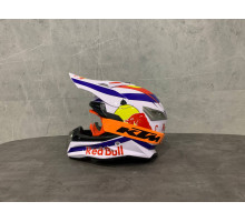 Кроссовый мотошлем FMVSS-218 RED BULL размер M