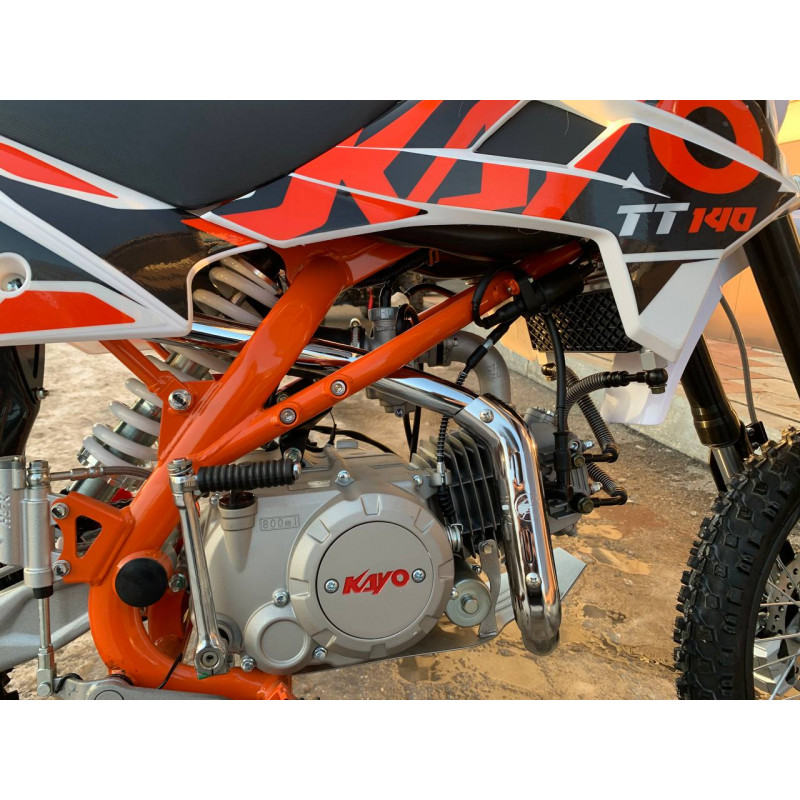 Популярный питбайк KAYO Basic TT140EM 17/14 KRZ для начинающих